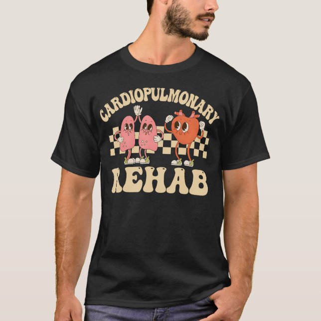 Kardiopulmonär rehab Nurse Kardiopulmonär Rehabi T Shirt (Framsida)