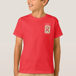 Kardiovaskulär sjukdom Medvetenhet Ribbon Angel Te T-shirt