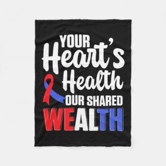 Kardiovaskulär support Bära Red Heart Health Medve Fleecefilt