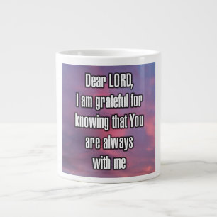 Käre HERRE, jag är tacksam för att veta att... Mug Jumbo Mugg