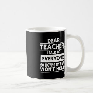 Käre lärare i samtal med alla Roligt back to schoo Kaffemugg