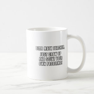 Käre Math Teacher Grow Up Funny Citat Mathem Kaffemugg