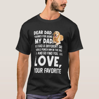 Käre pappa tack för att du är min pappa t shirt