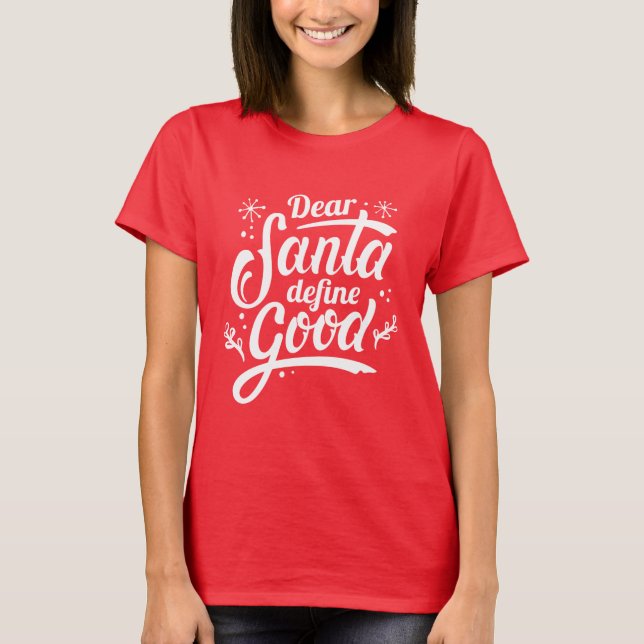 Käre Tomte Definiera Bra T Shirt (Framsida)