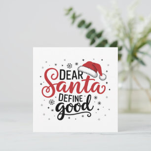 Käre Tomte Definiera God Jul Familj Xmas Match Julkort