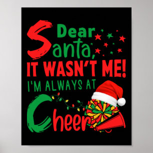 Käre Tomte Det Var Inte Jag Jag Är Alltid På Cheer Poster