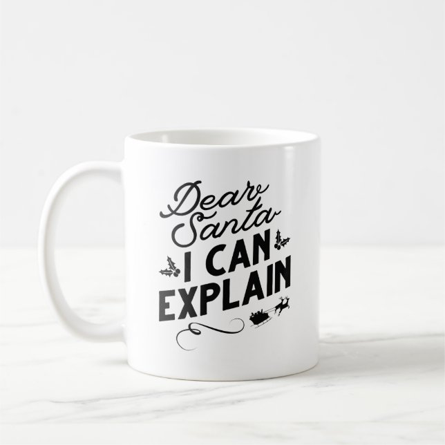 Käre Tomte Jag Kan Förklara Kaffemugg (Vänster)