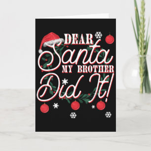 Käre Tomte Min Bror Gjorde Det Bröder Kort