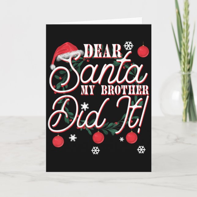 Käre Tomte Min Bror Gjorde Det Bröder  Kort (Framsida)