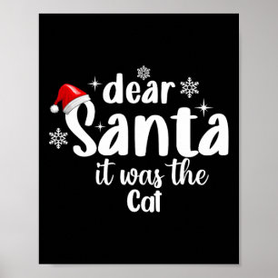 Käre tomten, det var kattunge jul poster