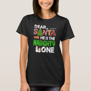 Käre tomten han är en stygg Snögubbe T Shirt