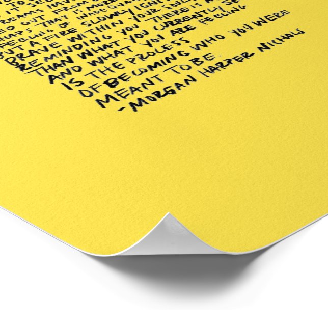 Käre tonårsflicka, det finns en ställe för dig poster (Hörn)