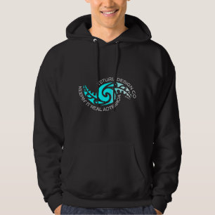 Karearea Hoodie och utslagsplats - turkos på svar