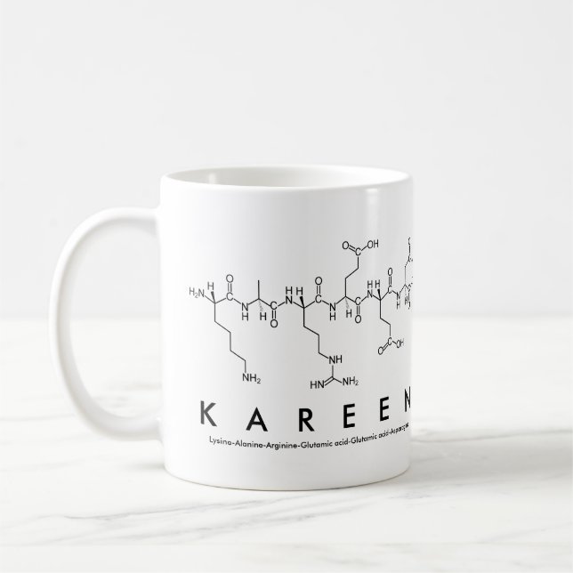 Kareen peptide namn mugg (Vänster)