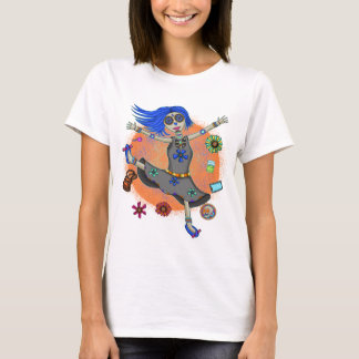 Karefree Lycklig Party Girl Girl Nig T Shirt