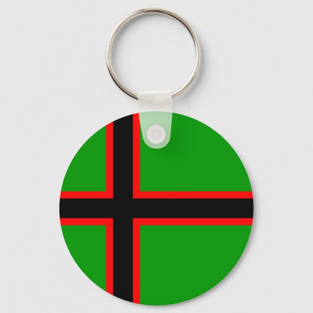 Karelia National Flag Nyckelring (Framsida)