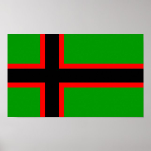 Karelia National Flag Poster (Framsidan)