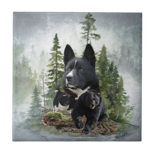 Karelian Bear Hund Kakelplatta