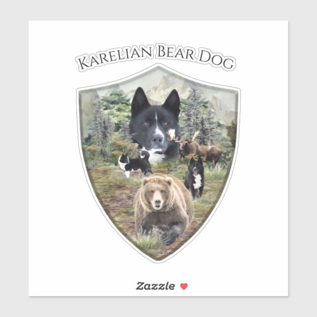 Karelian Bear Hund Klistermärken (Ark)