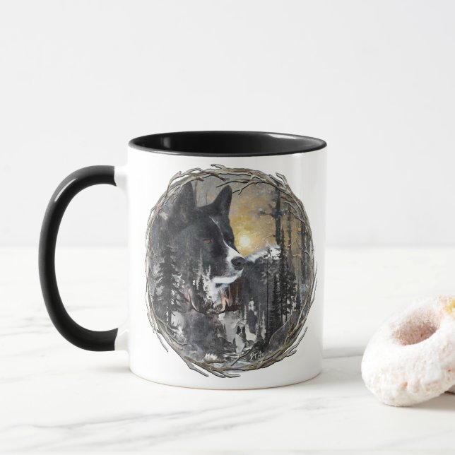 Karelian Bear Hund Mugg (Med munk)