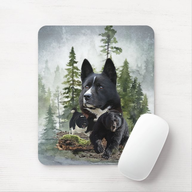 Karelian Bear Hund Musmatta (Med mus)