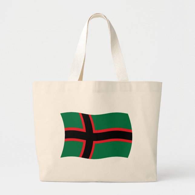 Karelians Flagga Tote Bag Jumbo Tygkasse (Framsidan)