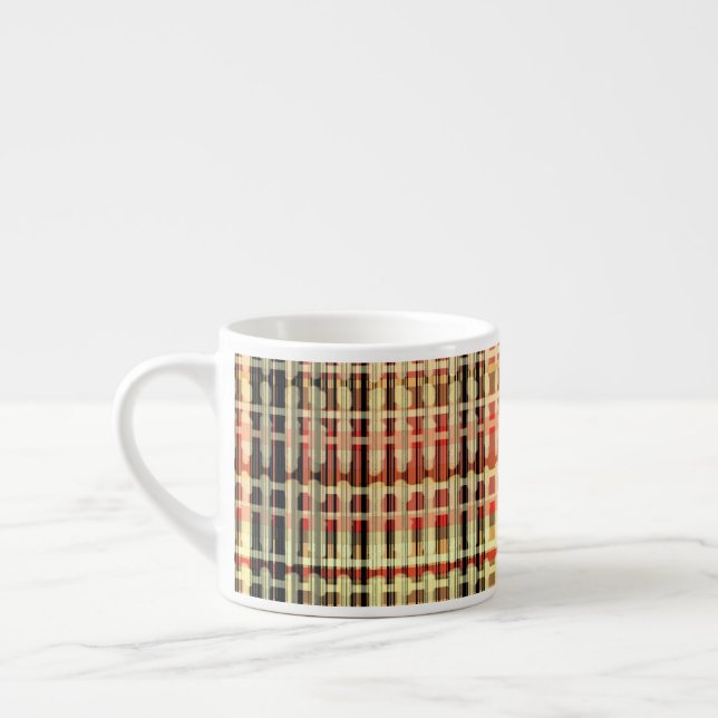 Karelsk rutigt päronmönster espressomugg (Vänster)
