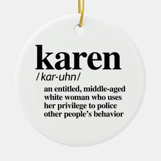 Karen Definition Julgransprydnad Keramik (Framsidan)