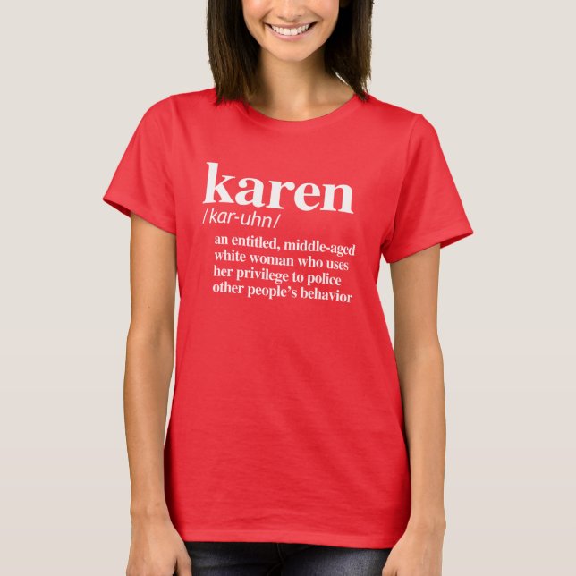 KAREN-DEFINITION T SHIRT (Framsida)