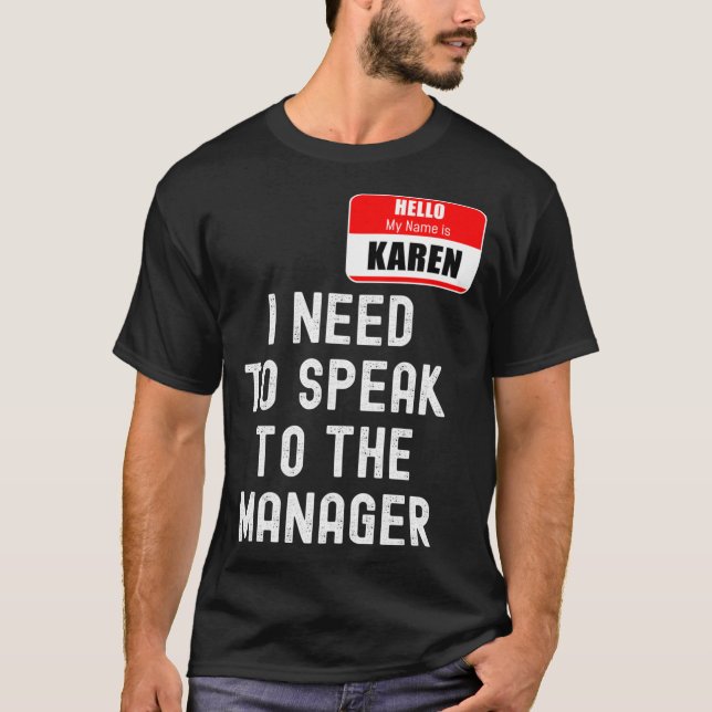 Karen Halloween Costume, tala med M T Shirt (Framsida)
