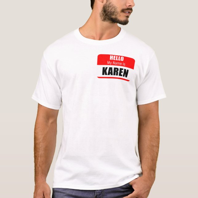Karen Halloween Costume, tala med M T Shirt (Framsida)