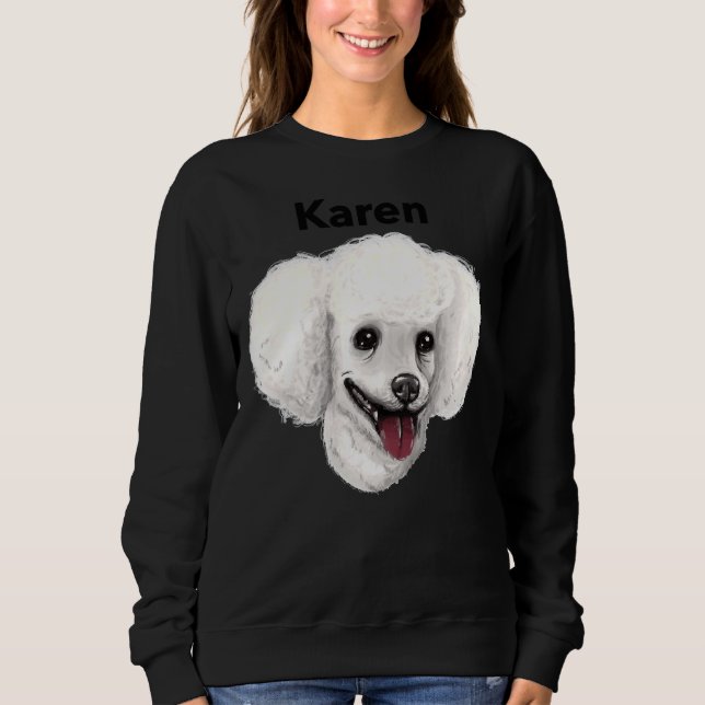 Karen Hund Pudel T Shirt (Framsida)