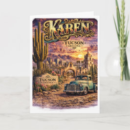 Karen Tucson Arizona Personlig Sydvästlig Kort