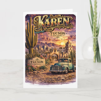 Karen Tucson Arizona Personlig Sydvästlig Kort