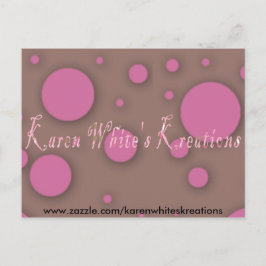 Karen Whites Kreations Postcard Vykort