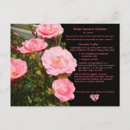 Karen's Chocolate Truffles Recipe Postcard Vykort