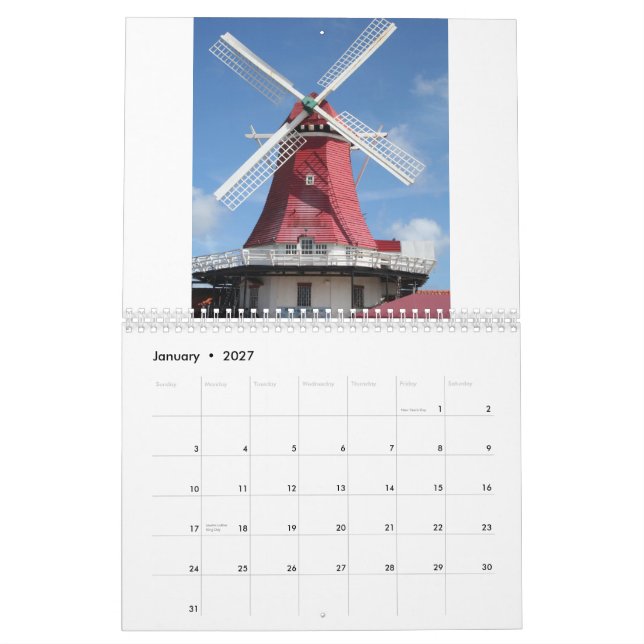 Karens kalender, mars kalender (Jan 2027)