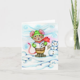 Karenshuggning av jullamusslor (Cute Animal Greeti Kort