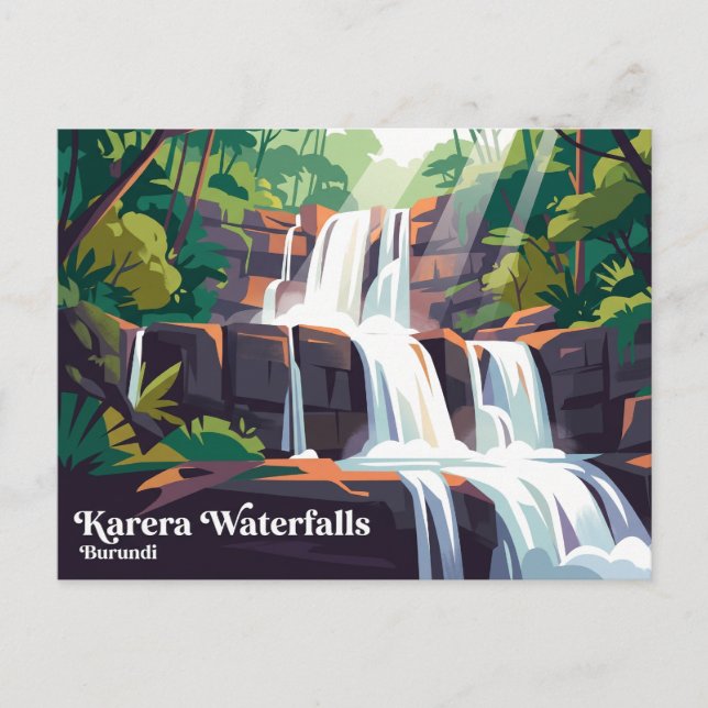 Karera vattenfall Burundi Vykort (Framsida)