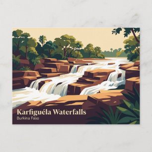 Karfiguéla vattenfall Burkina Faso Vykort