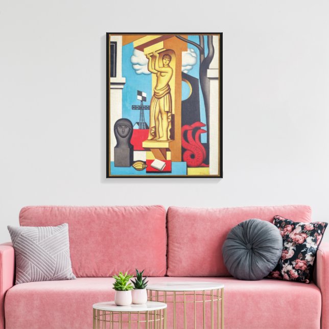 Kariatid | Jean Metzinger | Canvastryck (Insitu (Vardagsrum))