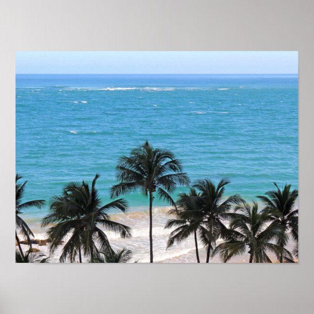 Karibiblått Poster (Framsidan)