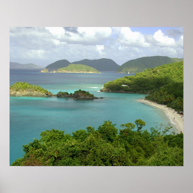Karibien, Amerikanska Jungfruöarna, St. John, Trun Poster (Framsidan)