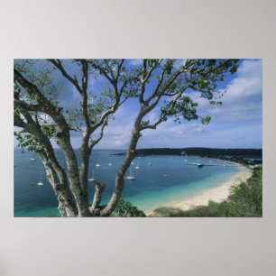 Karibien, Anguilla-ön, Road Bay Harbour. Poster