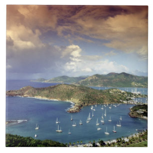 Karibien, Antigua. Kakelplatta