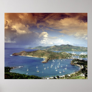 Karibien, Antigua. Poster