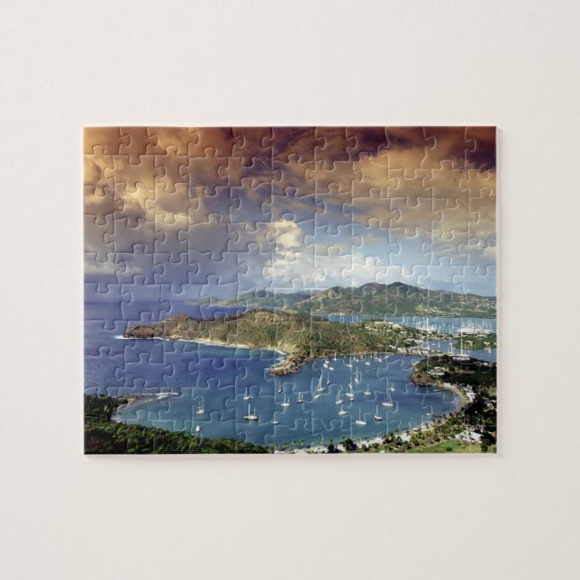 Karibien, Antigua. Pussel (Horisontell)