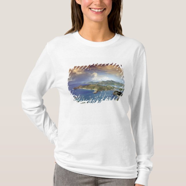 Karibien, Antigua. Tee Shirt (Framsida)