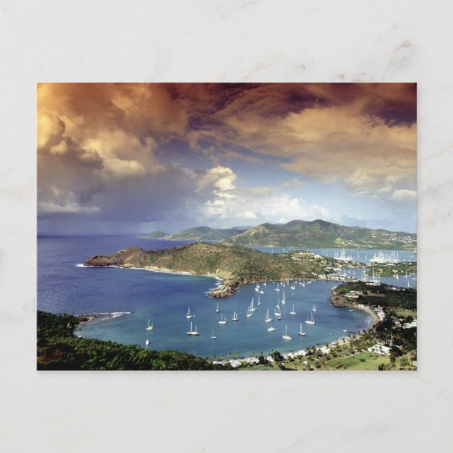 Karibien, Antigua. Vykort (Framsida)