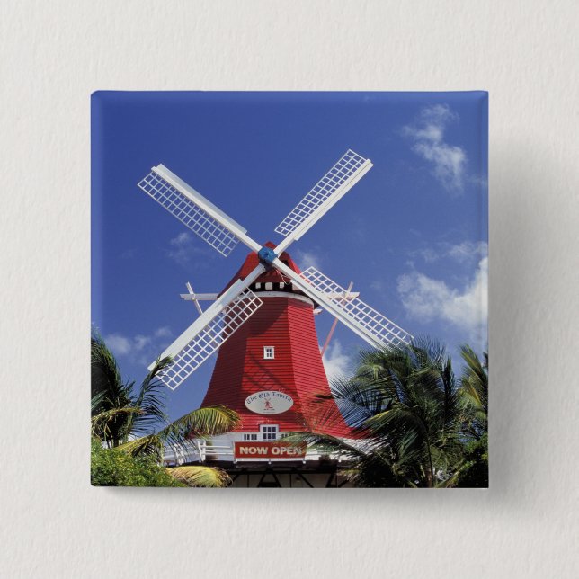 Karibien, Aruba. Gamla Mill, konverterad till Mill Knapp (Framsida)